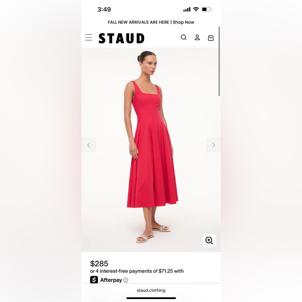 Staud Wells Cherry Dress